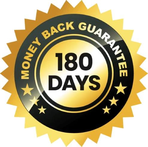 180-day money-back guarantee