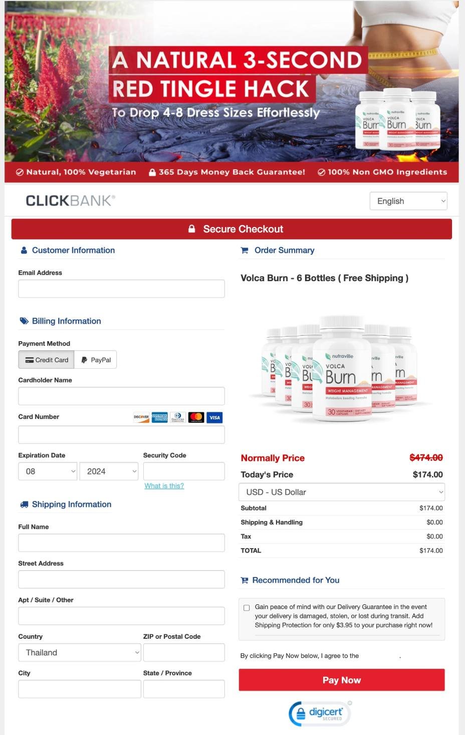 Secure checkout process